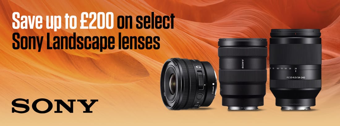 Save up to £200 on select Sony Landscape lenses