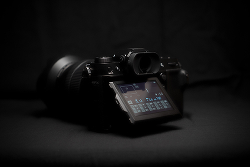 Fujifilm GFX 50S II Menu on black background