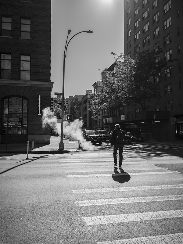 Man in New York City shot on Hasselblad X2D