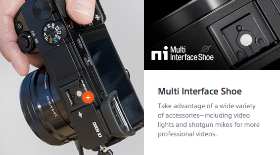 Sony A6000 - Multi Interface Shoe