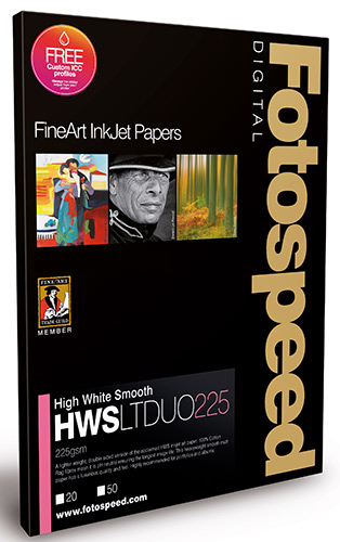 Fotospeed High White Smooth Lite Duo 225 Paper - A4 -25pk