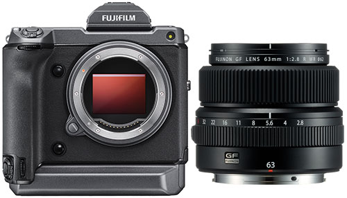 Fujifilm GFX 100 body with GF 63mm f2.8 R WR FUJINON Lens