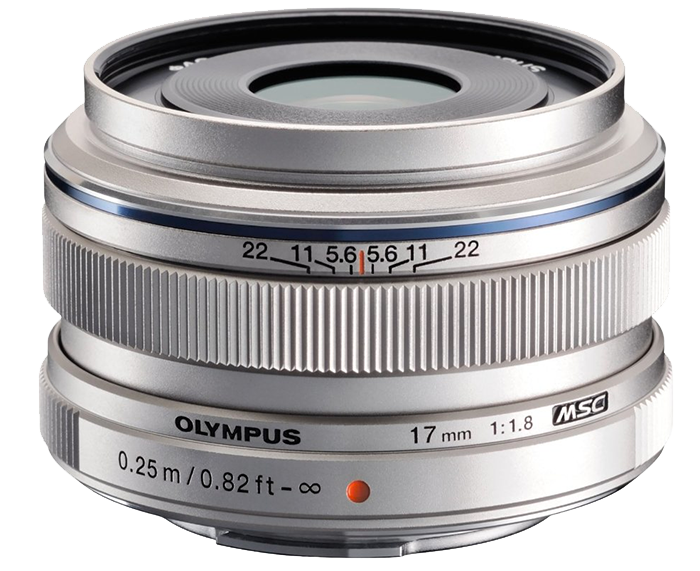 Olympus 17mm f1.8 M.ZUIKO DIGITAL Micro Four Thirds lens  - Silver