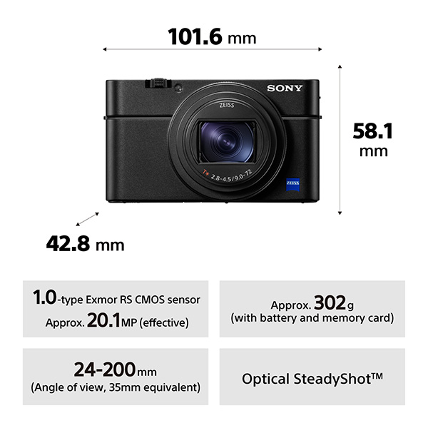 Sony RX100 VII small and compact