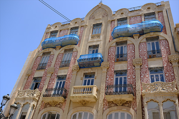 colourful building in Valencia Spain