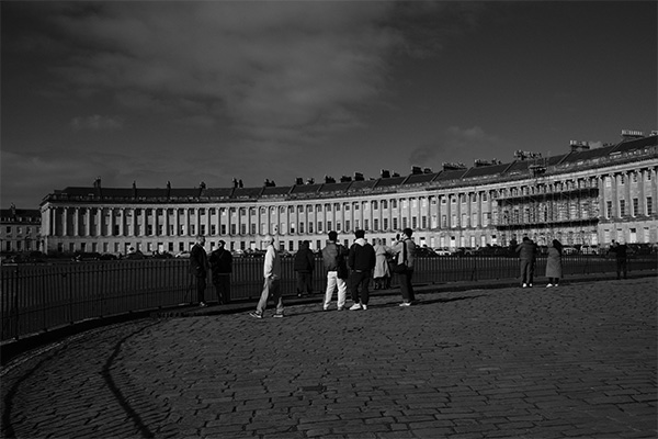 Black and White Image of building