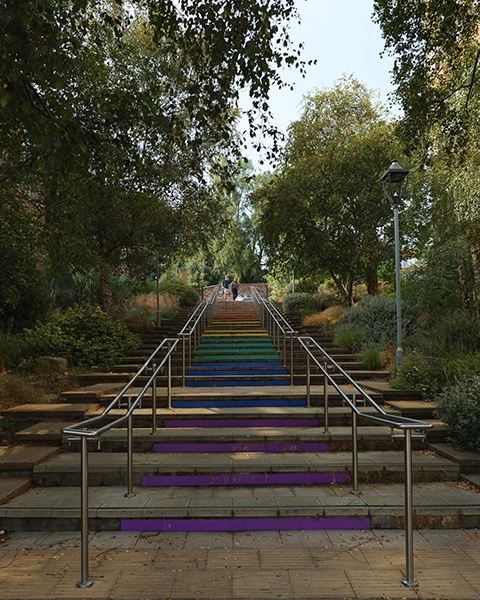 Bristol street rainbow stairs