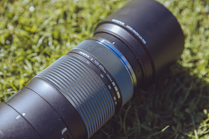 Close up of the Olympus ED 100-400mm IS M.Zuiko Lens
