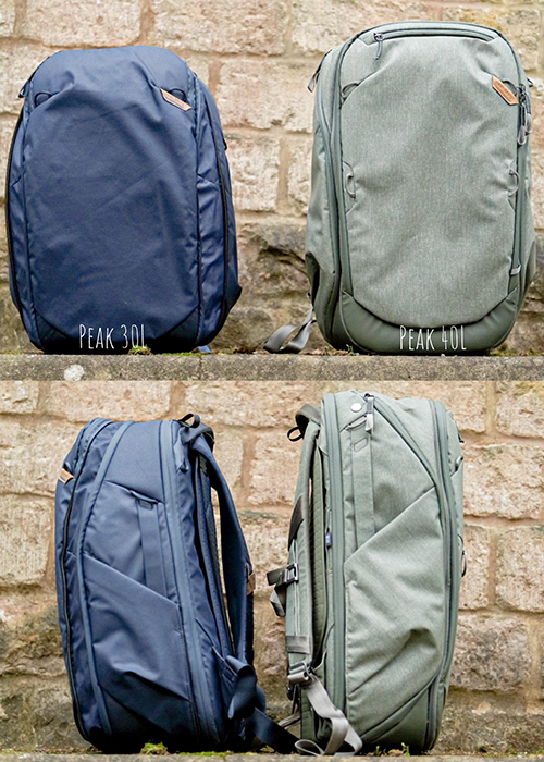Peak Design Travel Backpack 30L vs 40L