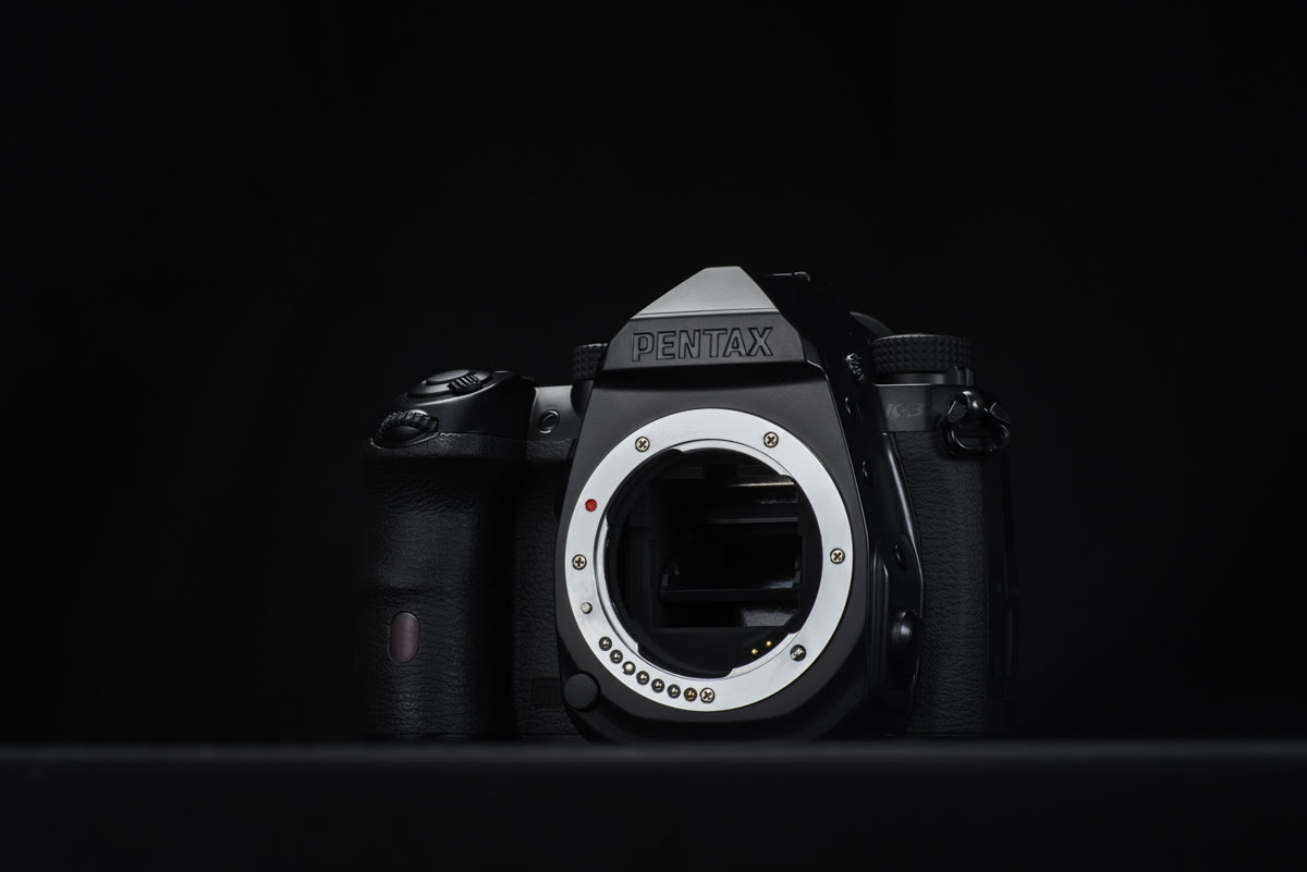 Pentax K-3 Mark III Jet Black edition - face on