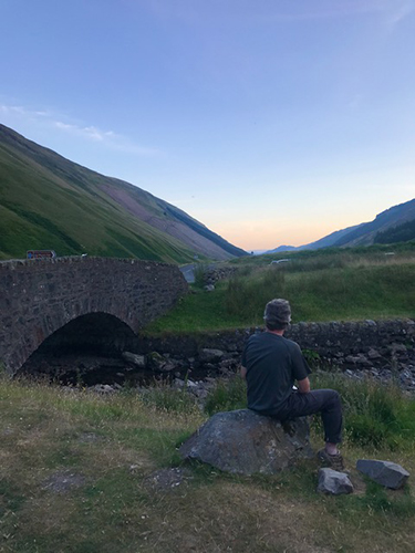 Martin enjoying the view