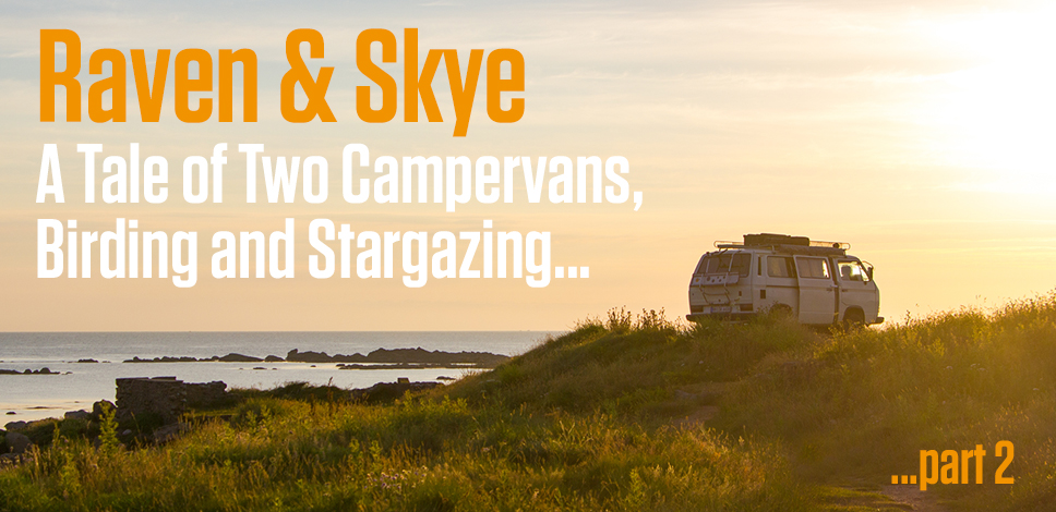 Raven and Skye: A Tale of Two Campervans, Birding and Stargazing Part 2