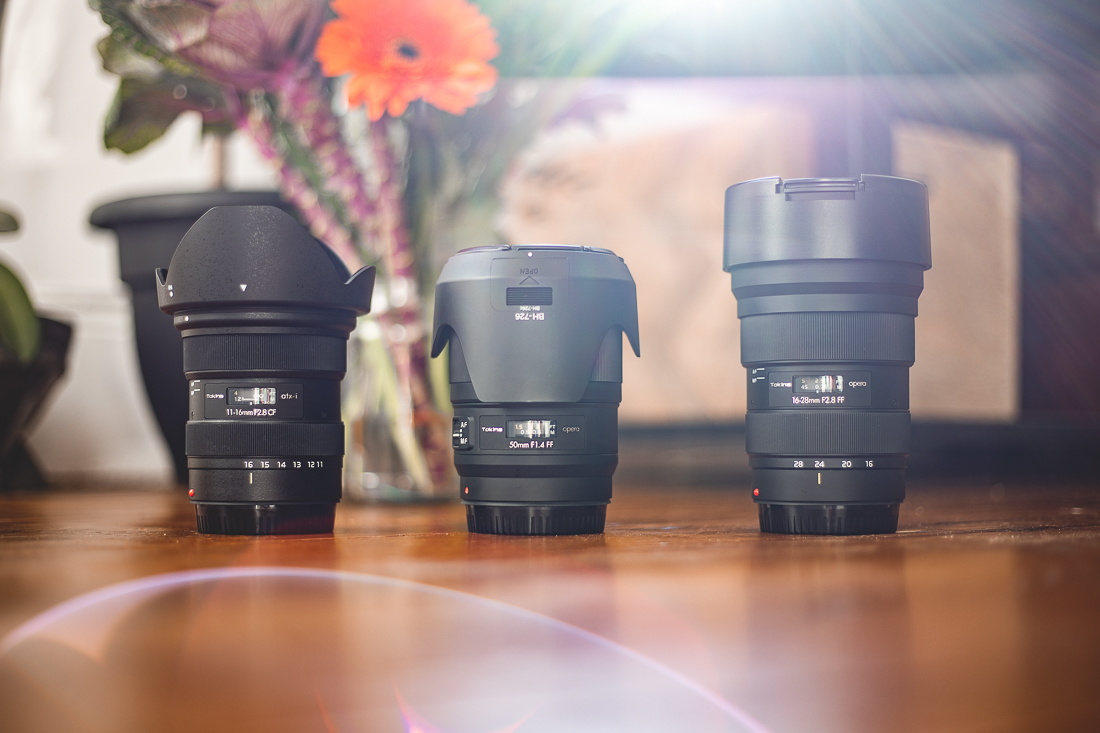 Tokina Lens Trio with Light Flare