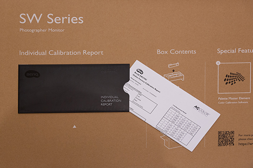BenQ Calibration Certificate