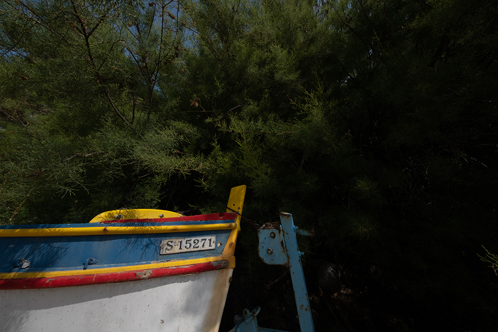 Maltese boat photographed on Fujifilm X-S20