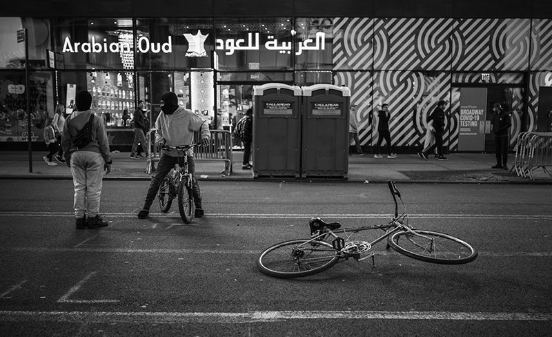 Bike in New York City shot on Hasselblad X2D