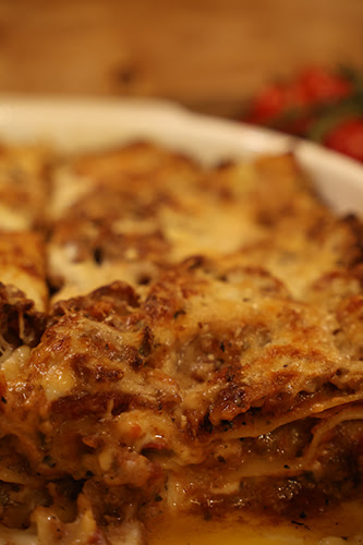 lasagna food photography