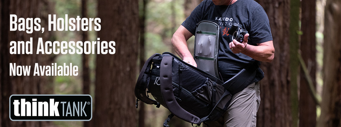 Think Tank Bags, Holsters and Accessories Landing Page banner