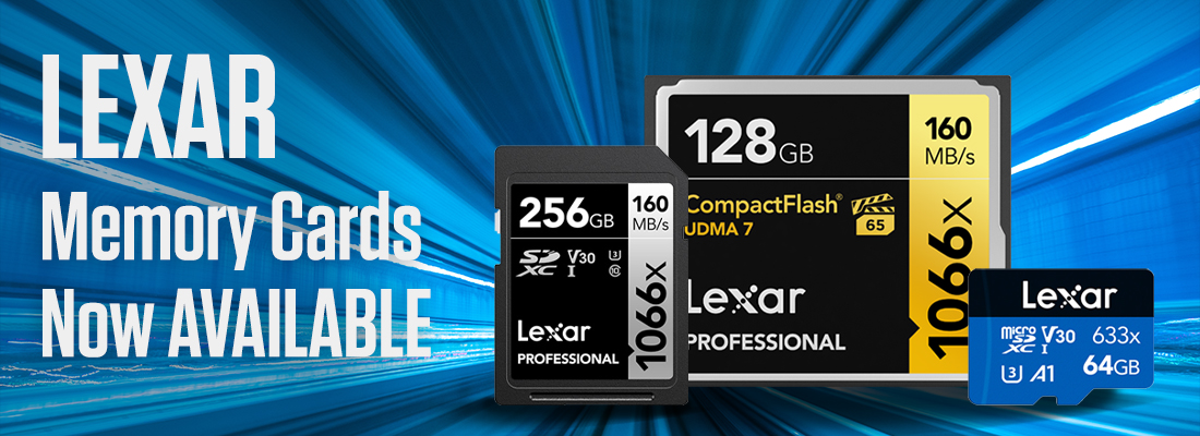 Lexar Memory Cards now Available