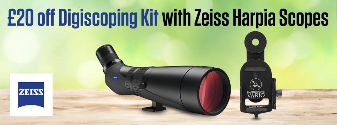 £20 off Digiscoping Kit with Zeiss Harpia Scopes
