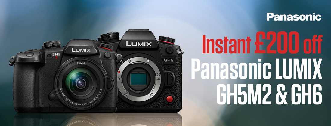 £200 off Panasonic Lumix GH5 M2 and GH6 Bodies and Kits