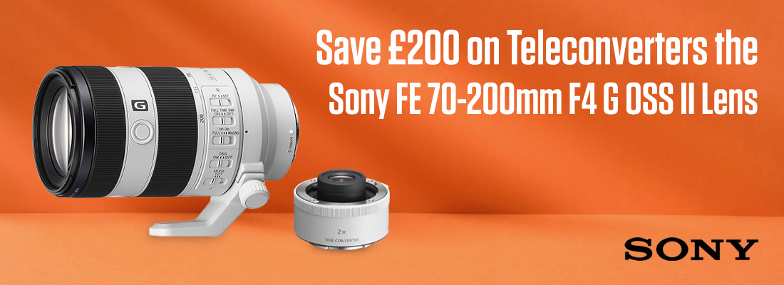 Save £200 on Sony Teleconverters When Bought With the Sony FE 70-200mm F4 G OSS II Lens