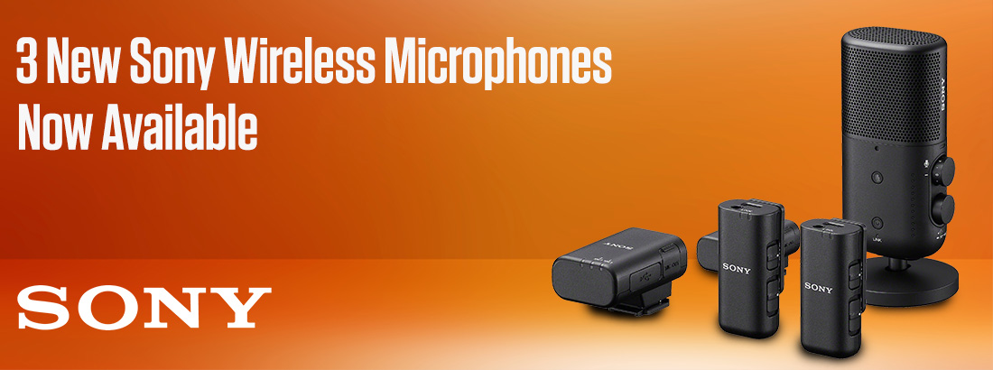Sony ECM-W3 Wireless Microphone and Sony ECM-S1 Streaming Microphone