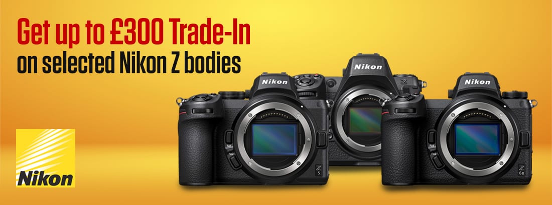 Get up to £300 Trade-In on selected Nikon Z bodies
