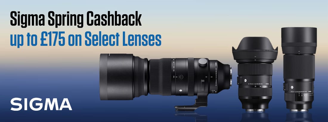 Sigma Spring Cashback - up to £175 on Select Lenses