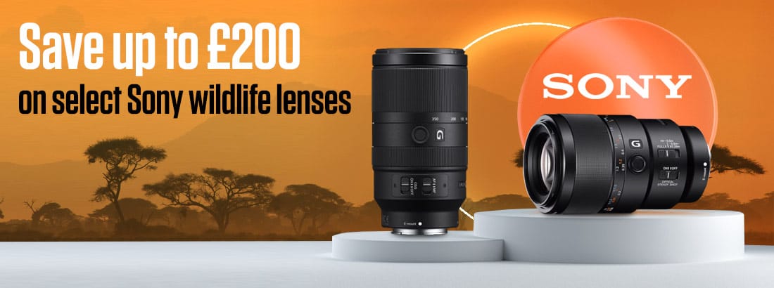 Save up to £200 on select Sony Wildlife lenses Jan 24 JS