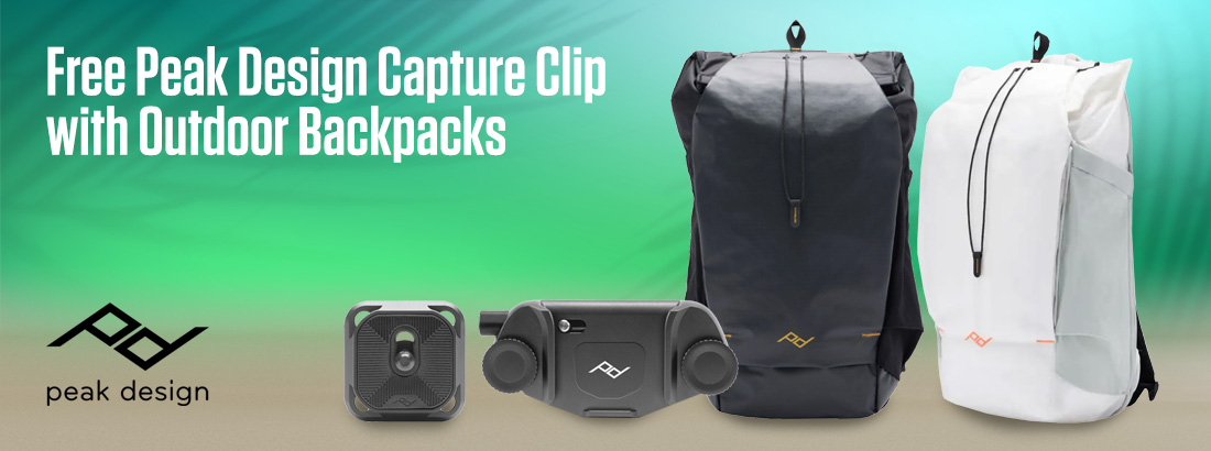 Free Peak Design Capture Clip with Outdoor Backpacks