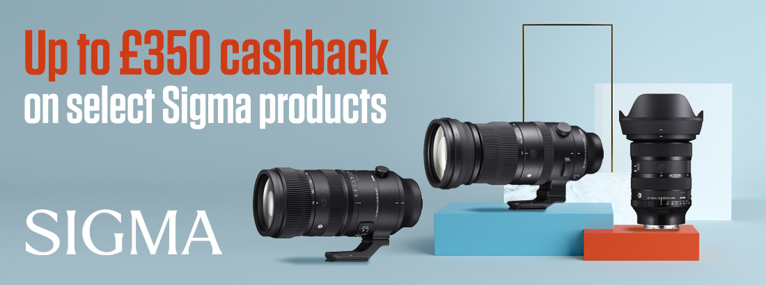 Up to £350 cashback on select Sigma products 