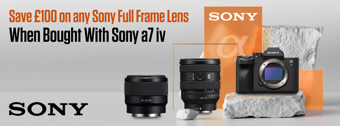 Save £100 on Full Frame Lenses with Sony a7iv