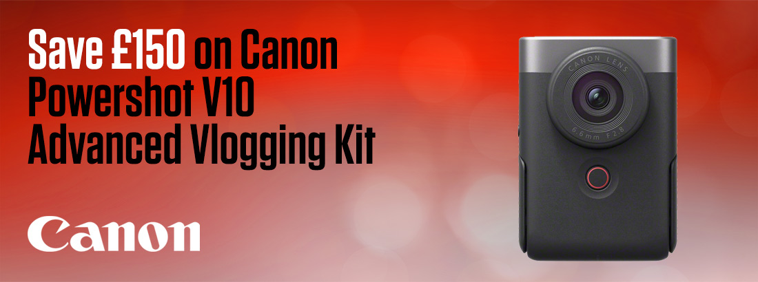 Save £150 on the Canon Powershot V10 Advanced Vlogging Kit