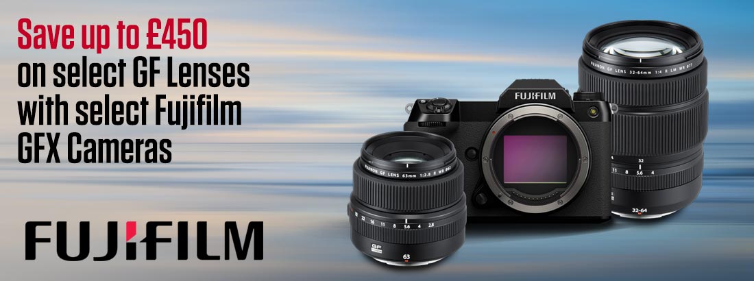 Save £450 on Select GF Lenses WBW GFX Cameras