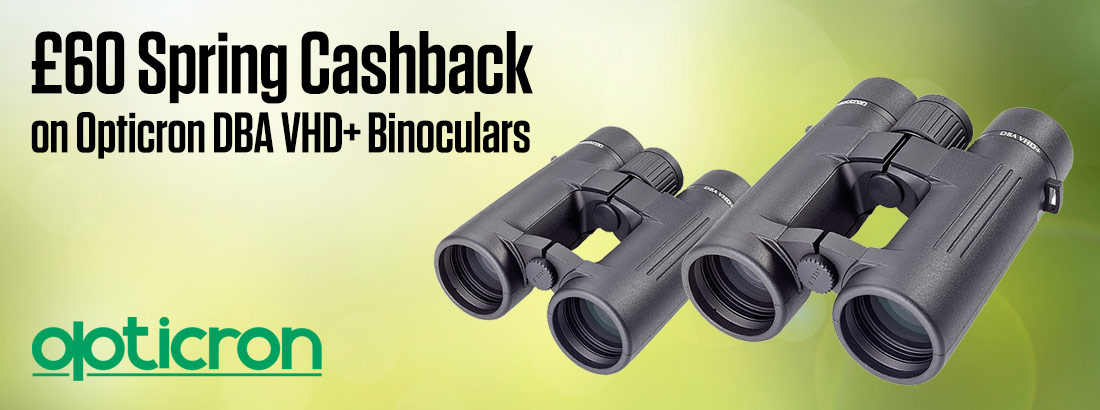 £60 Cashback on Opticron DBA VHD+ Binoculars