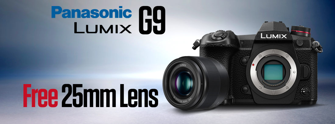 Pansasonic LUMIX G9 - Free 25mm Lens
