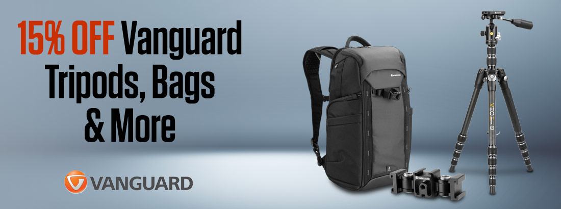 15% off Vanguard Tripods, Bags & More