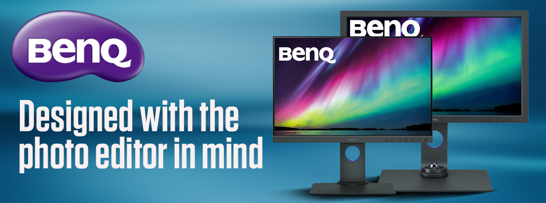 BenQ SW271C Pro 27in IPS LCD Monitor and BenQ SW240 Pro 24 inch IPS Monitor with SH240-Shading Hood