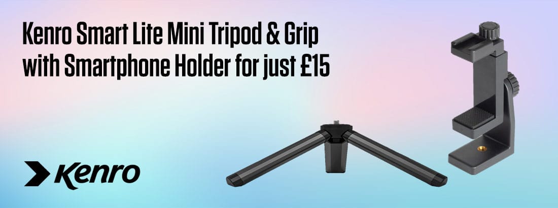 Kenro Smart Lite 2-in-1 Mini Tripod & Grip and Kenro Smartphone Holder