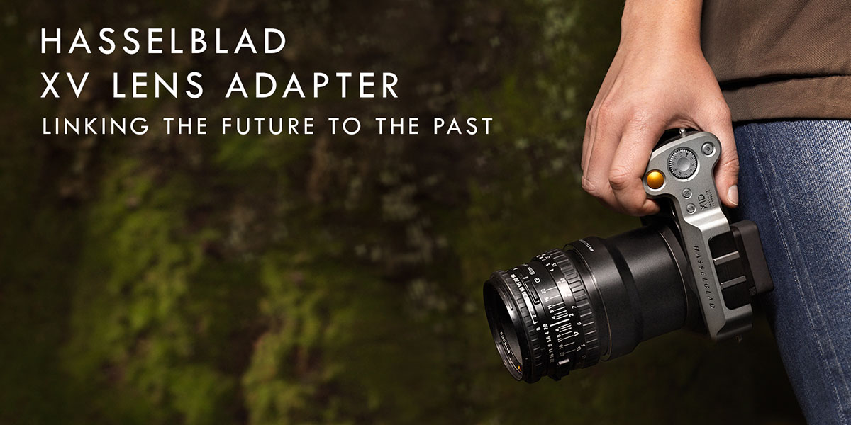 Hasselblad XV lens adapter on camera