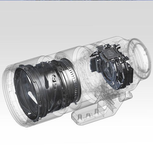 Fast AF optimized for stills and video  Advanced double-linear and ring SSM (Super Sonic wave Motor) actuators provide the precision and power required for both still and video AF in this full-size, heavy lens.