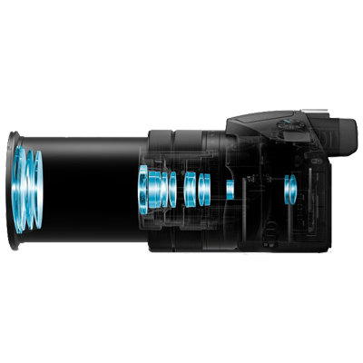 Superior corner-to-corner image sharpness across the zoom range Eight ED glass elements, including two ED aspherical and one Super ED glass element, make the large-aperture lens unit as compact as possible and realise stunning image quality all the way up to ultra-telephoto range.