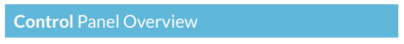 ELC Control Panel Overview