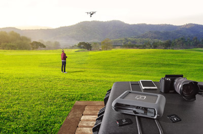 LaCie DJI Co Pilot Drones Photographers USB Portable