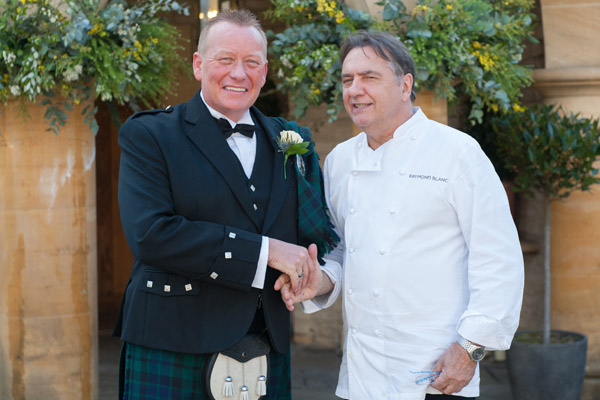 wedding guest meets celebrity chef raymond blanc