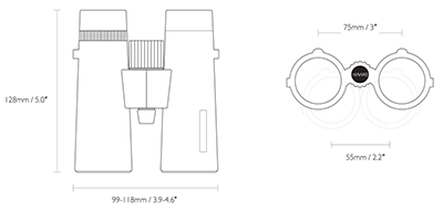 Hawke Nature-Trek 32mm Dimensions