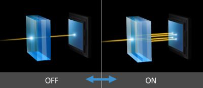 First low-pass filter of its kind Optimize image quality with control of low-pass filter effect according to shooting intention/situation.