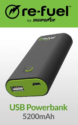 Digipower Refuel USB Powerbank - 5200mAh