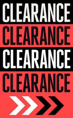 clearance banner